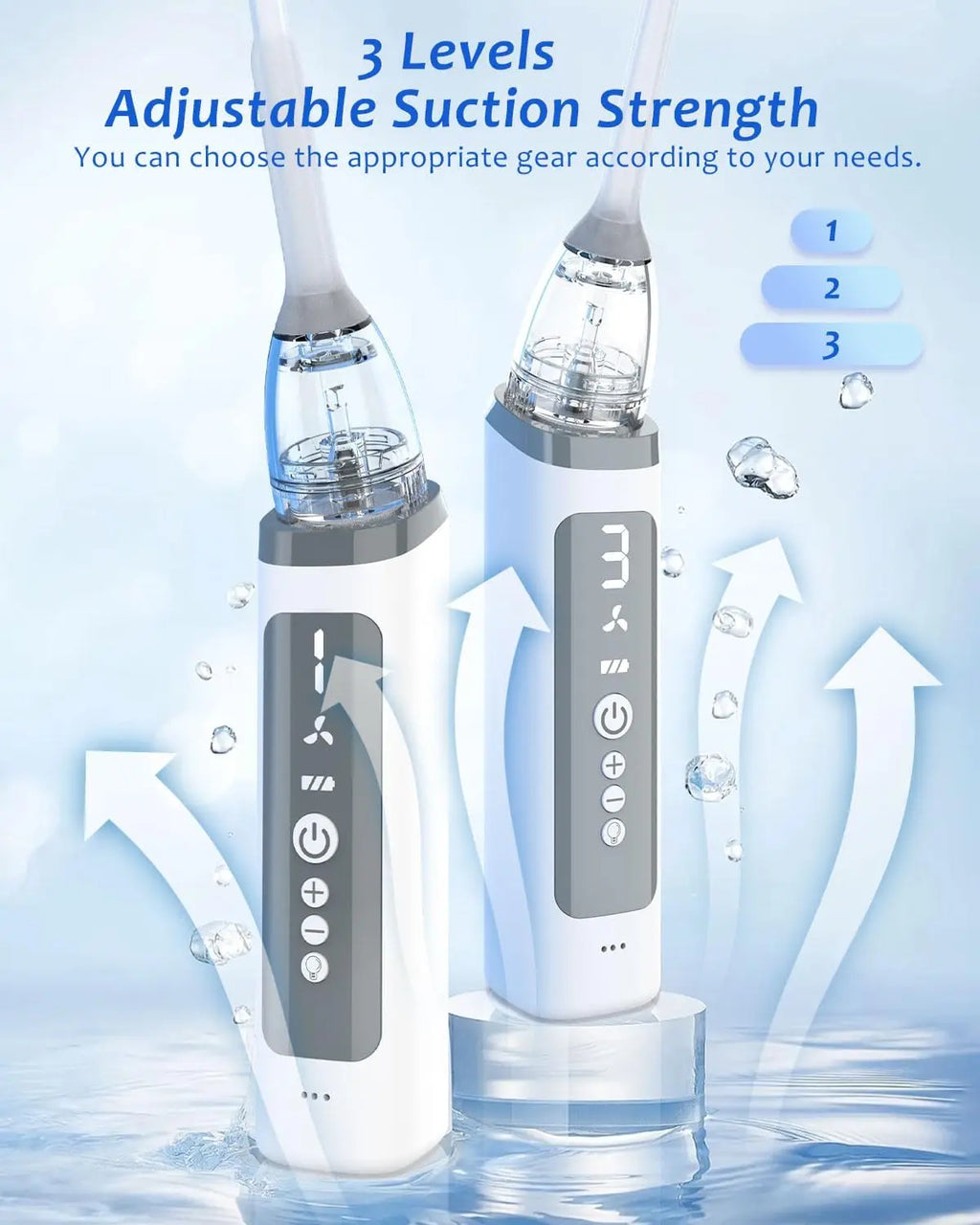 Electronic Vacuum Tonsil Stone Remover Kit with LED light 8 Suction