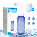 300 ML Nasal Rinse Neti Pot Sinus Rinse Bottle Gentle Nasal Wash Bottle Nose Cleaner Comfortable for Adult & Kid Effective Pressure Irrigatio with 20 Nasal Wash Salt Packets BPA Free